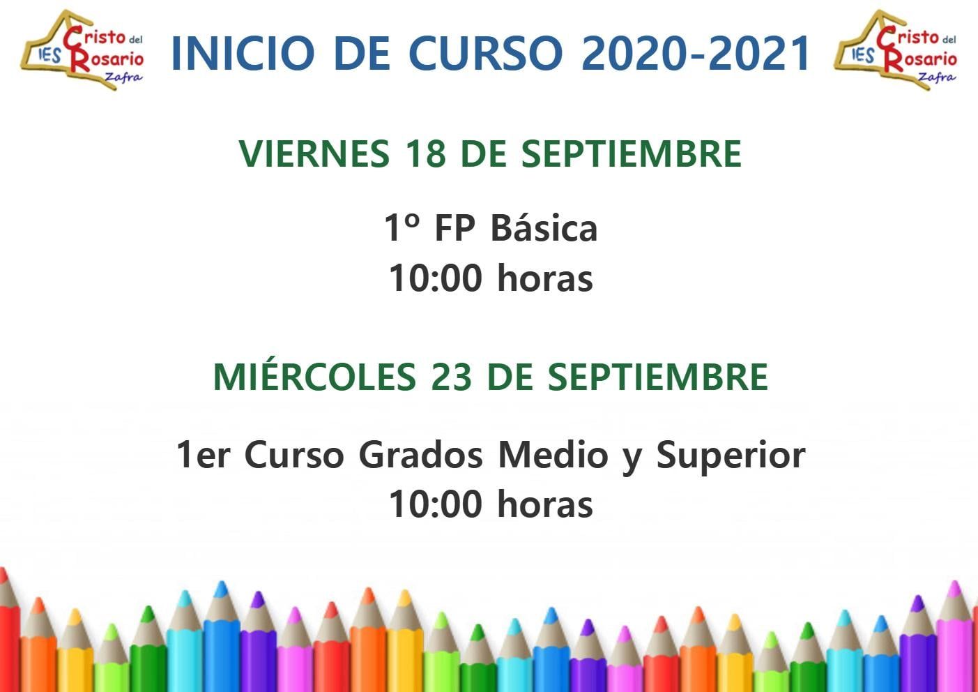 Inicio de curso fp